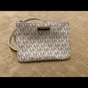 White/Gold foil Michael Kors Fanny Pack